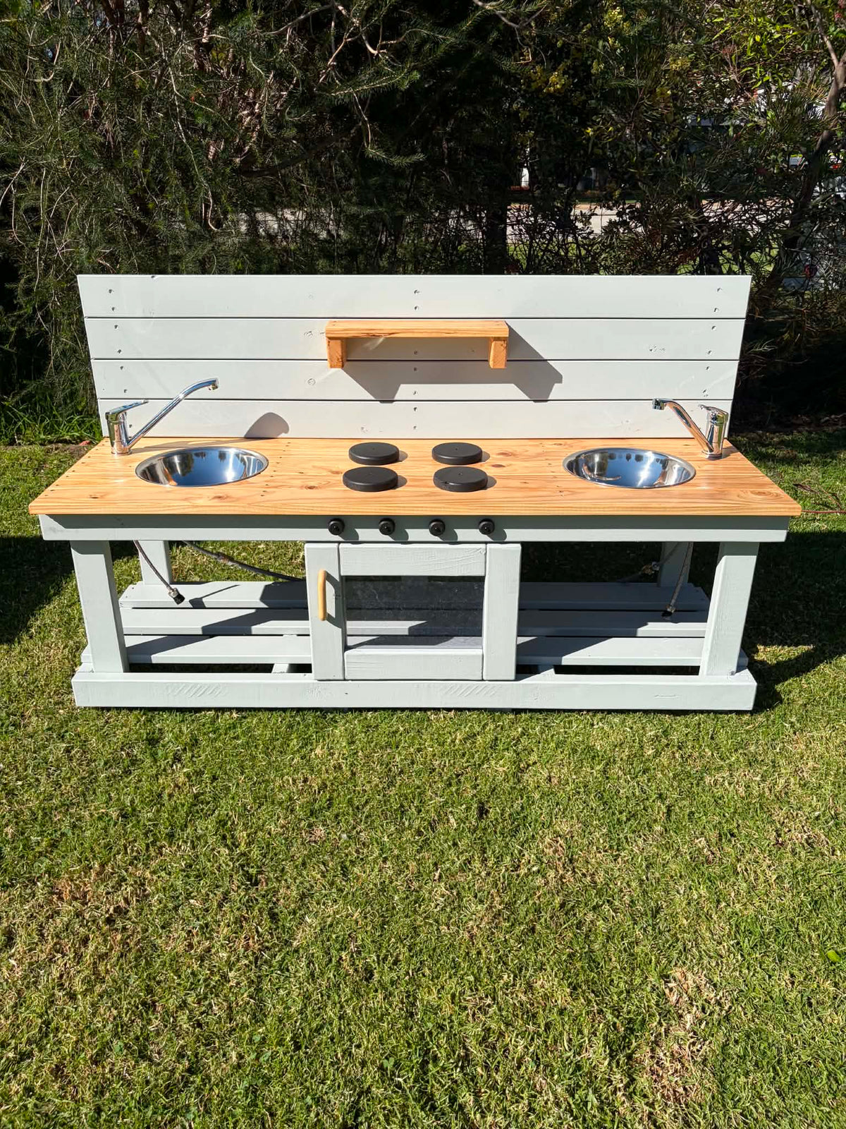 Deluxe Sensory Mud Kitchen - Premium Timber Play Kitchen