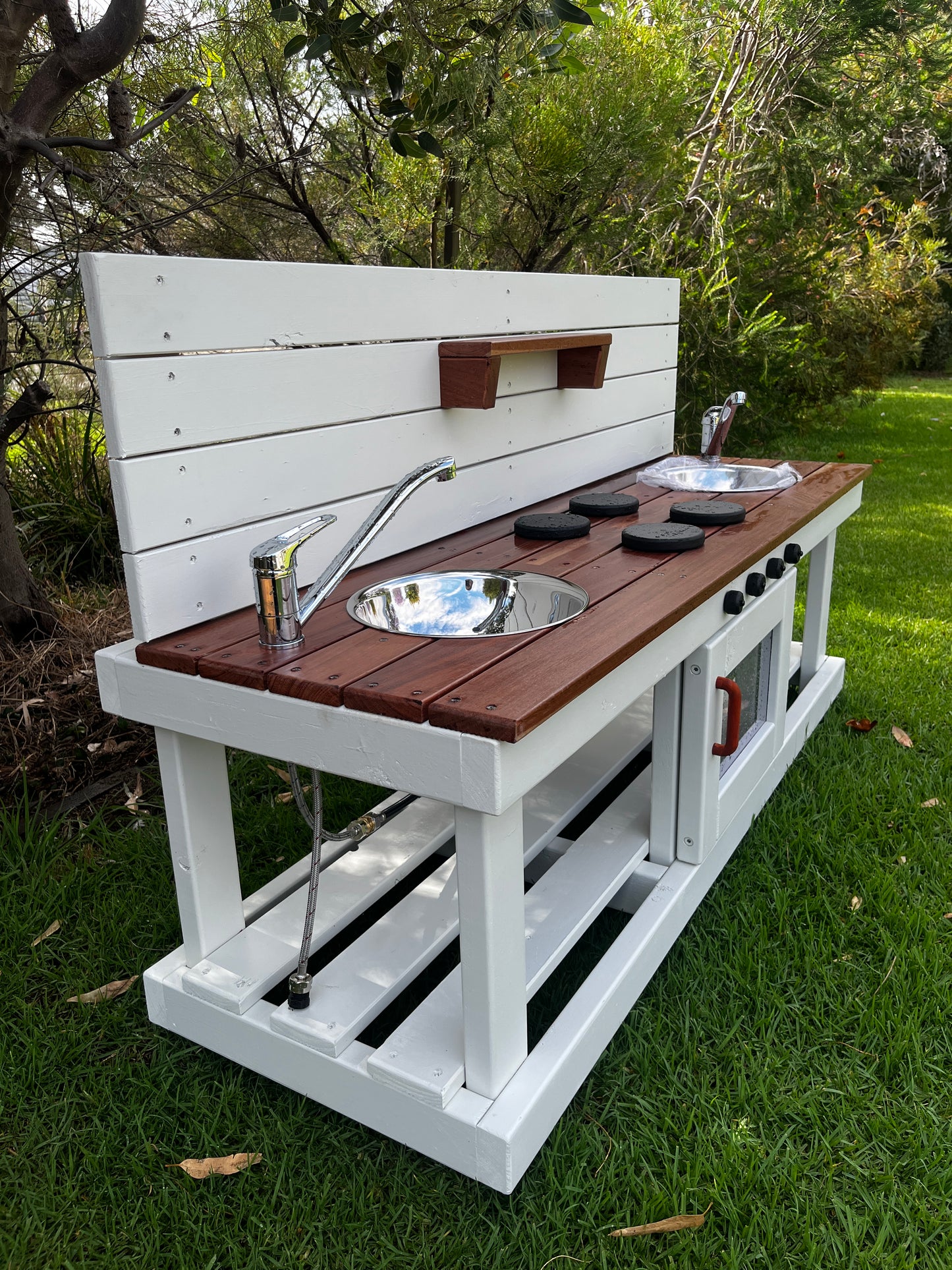 Deluxe Sensory Mud Kitchen - Premium Timber Play Kitchen