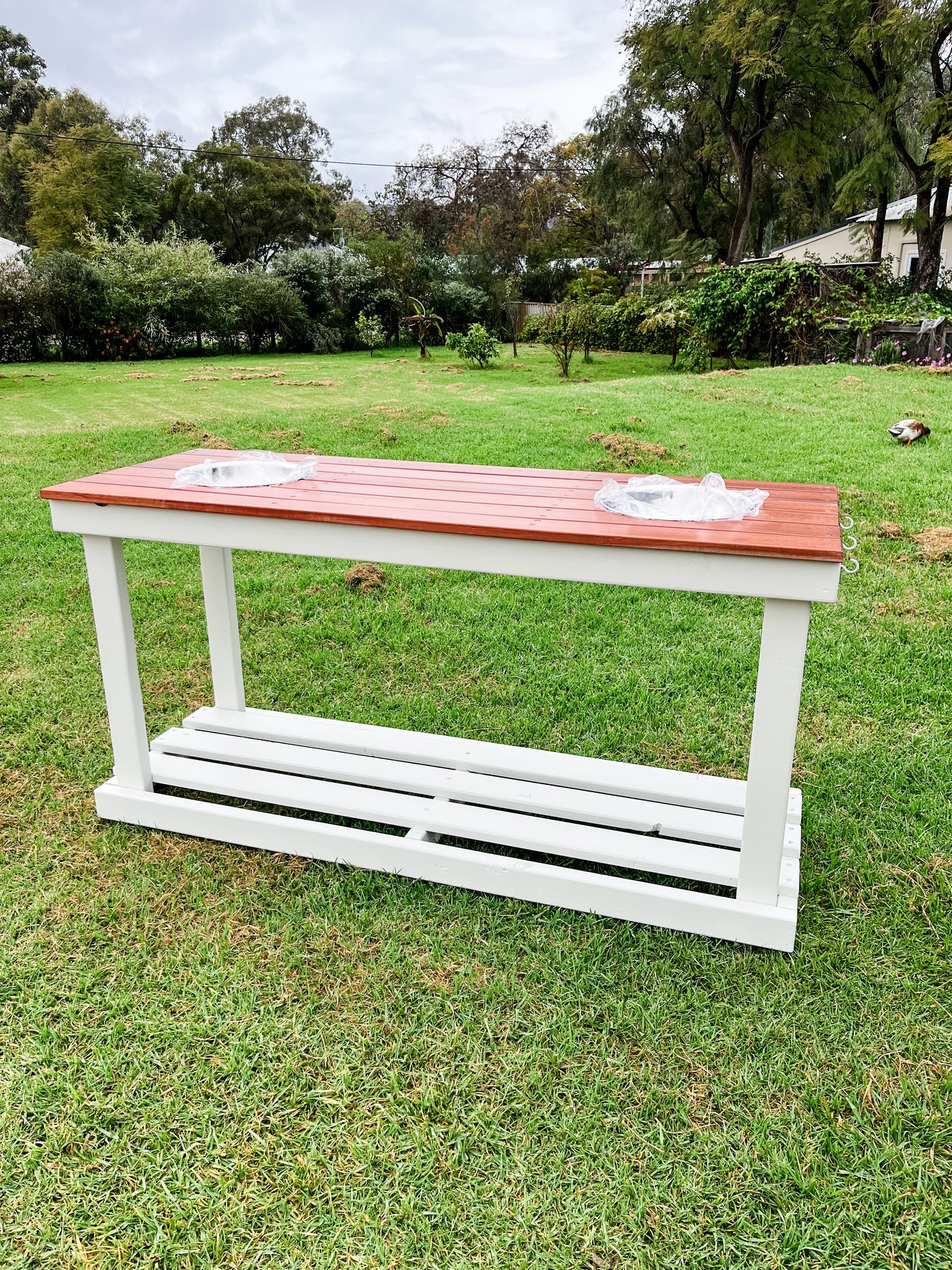 Children's Outdoor Mud Bench