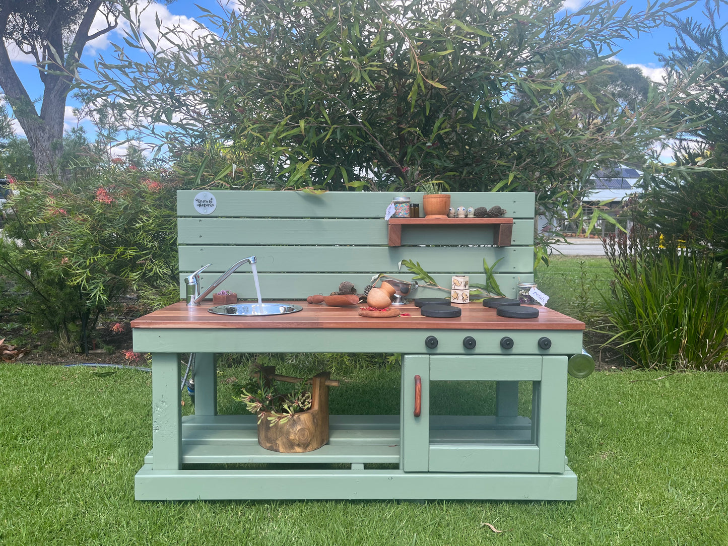 Learn by Nature Sensory Mud Kitchen Jarrah