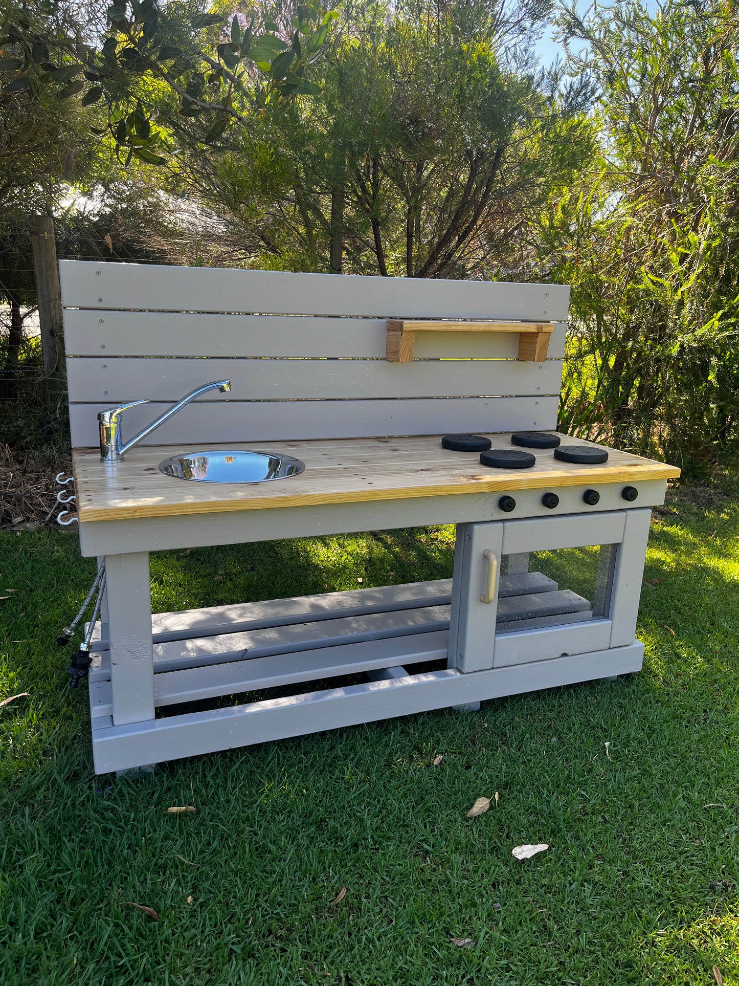 Sensory Mud Kitchen - Timber Outdoor Play Kitchen