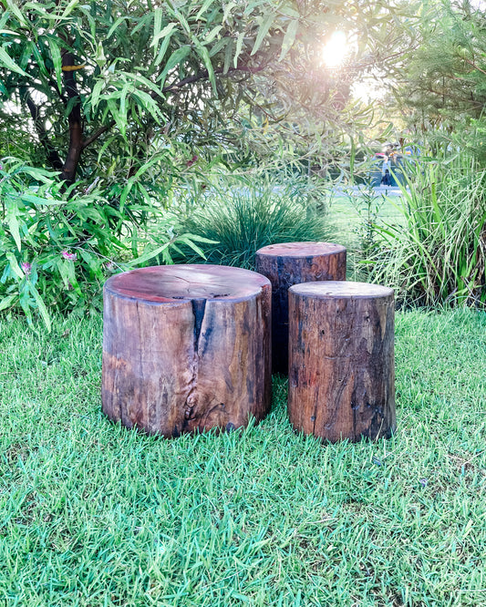 Natural Jarrah Stool/Stepping Logs - SOLD OUT