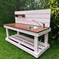 Learn by Nature Pink Sensory Mud Station with tap & shelf